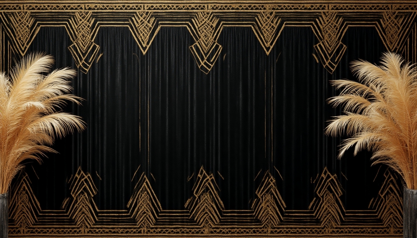 art deco glamorous backdrop