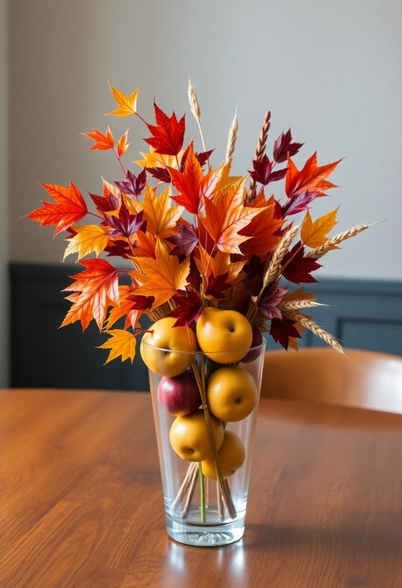 autumn natural centerpiece decor