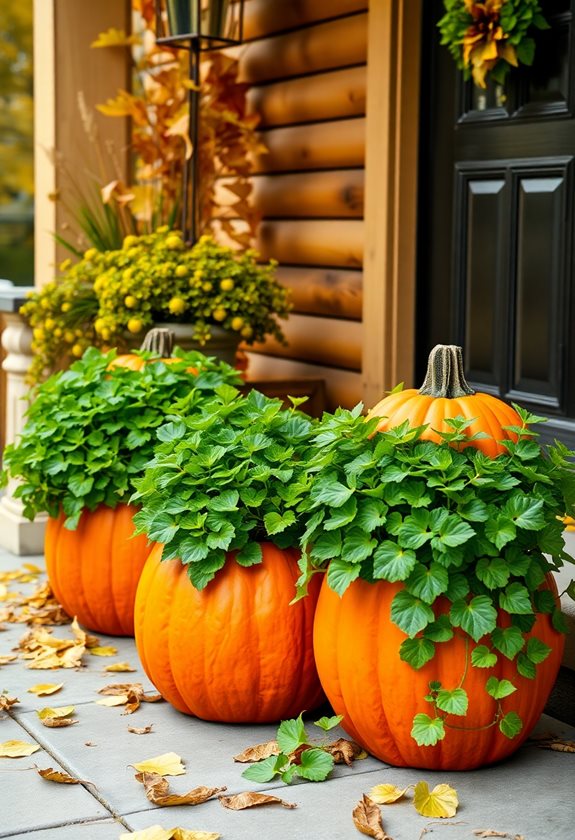 autumn pumpkin planter project