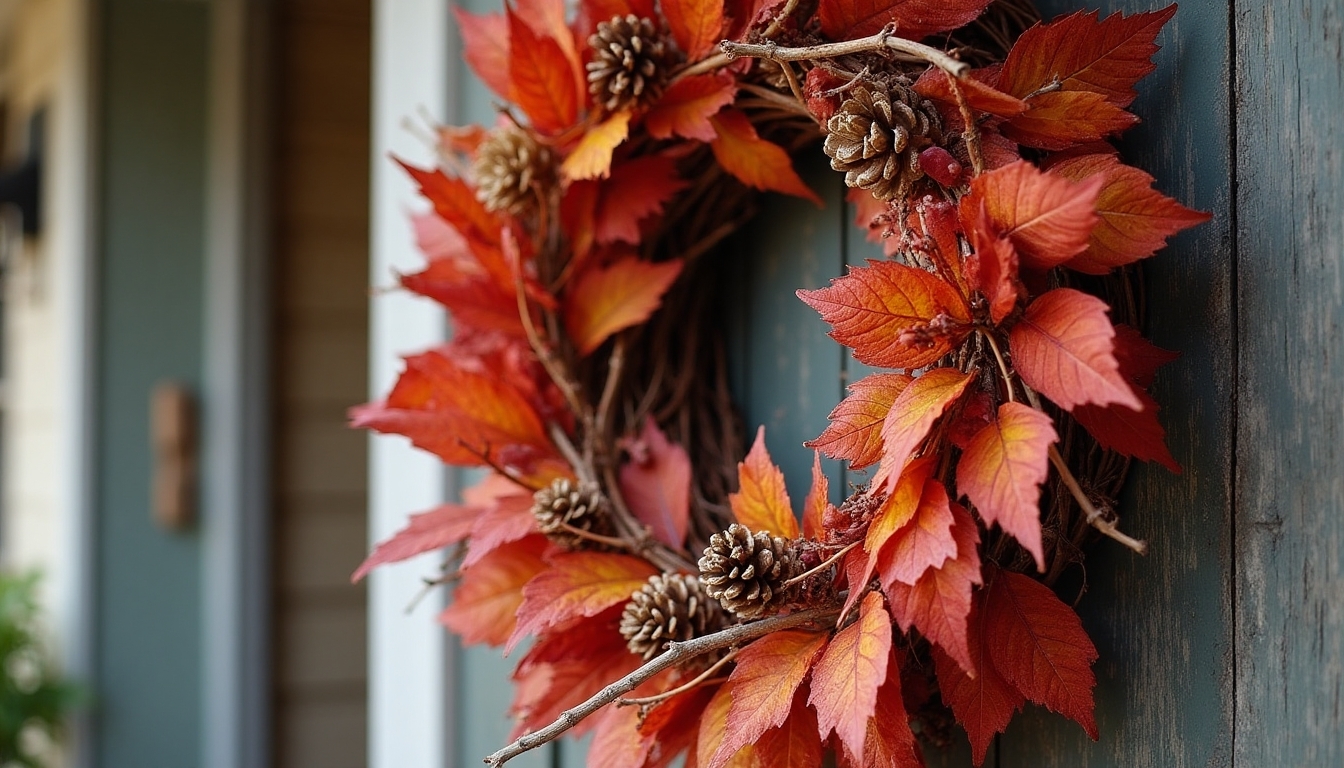 autumn wreath crafting tutorial