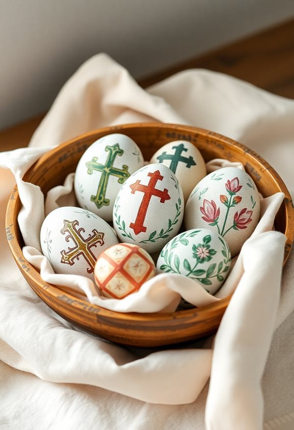 biblical symbols on eggs