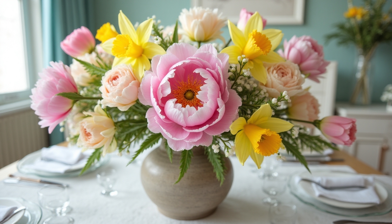 bold blooms create focal points