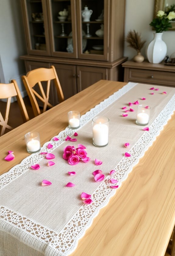 burlap lace valentine s decor