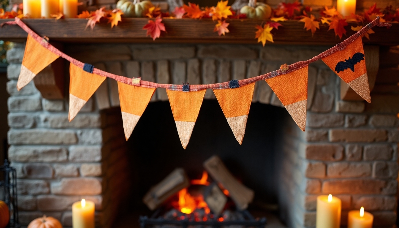 candy corn bat banner