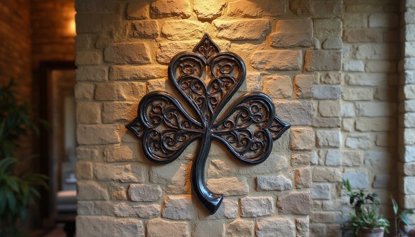 celtic shamrock metal sculptures