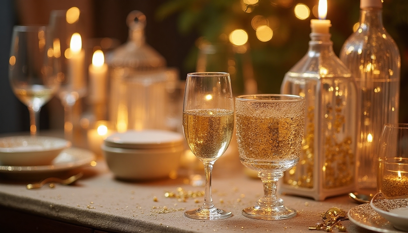 champagne flute decoration station