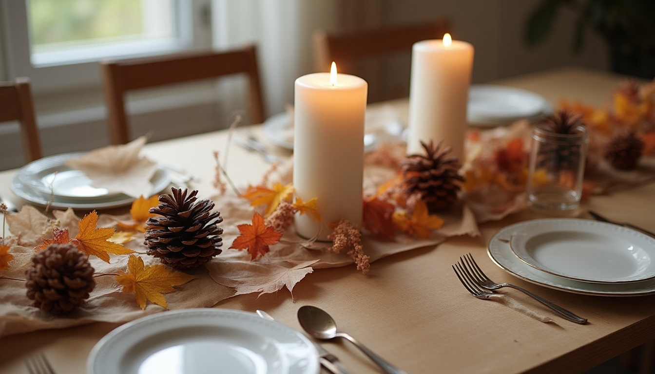 charming brown paper settings