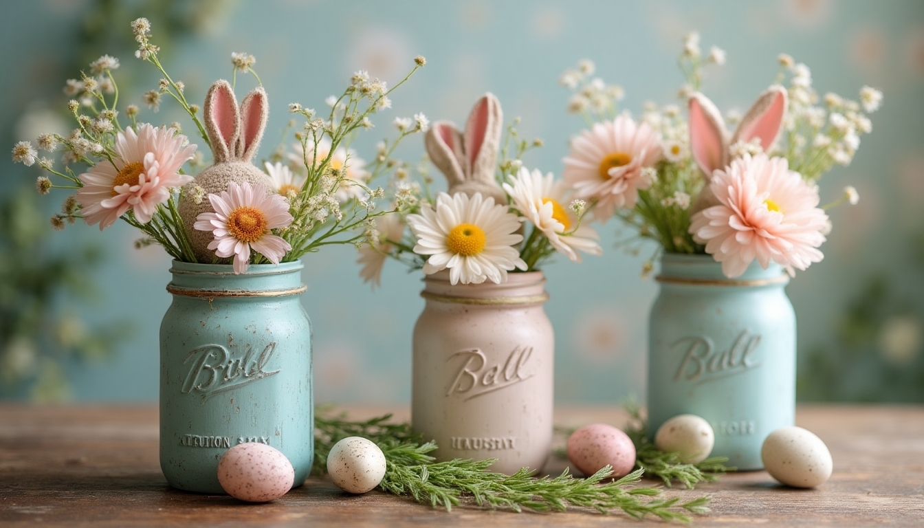 charming easter bunny arrangements