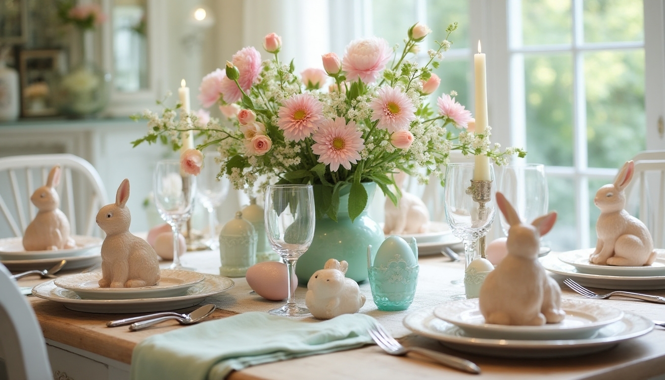 charming easter bunny decor