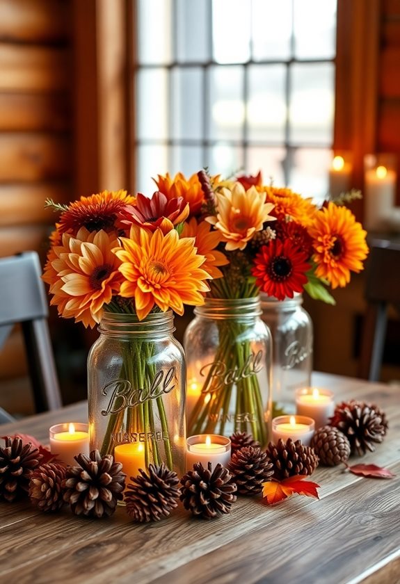 charming rustic mason jars