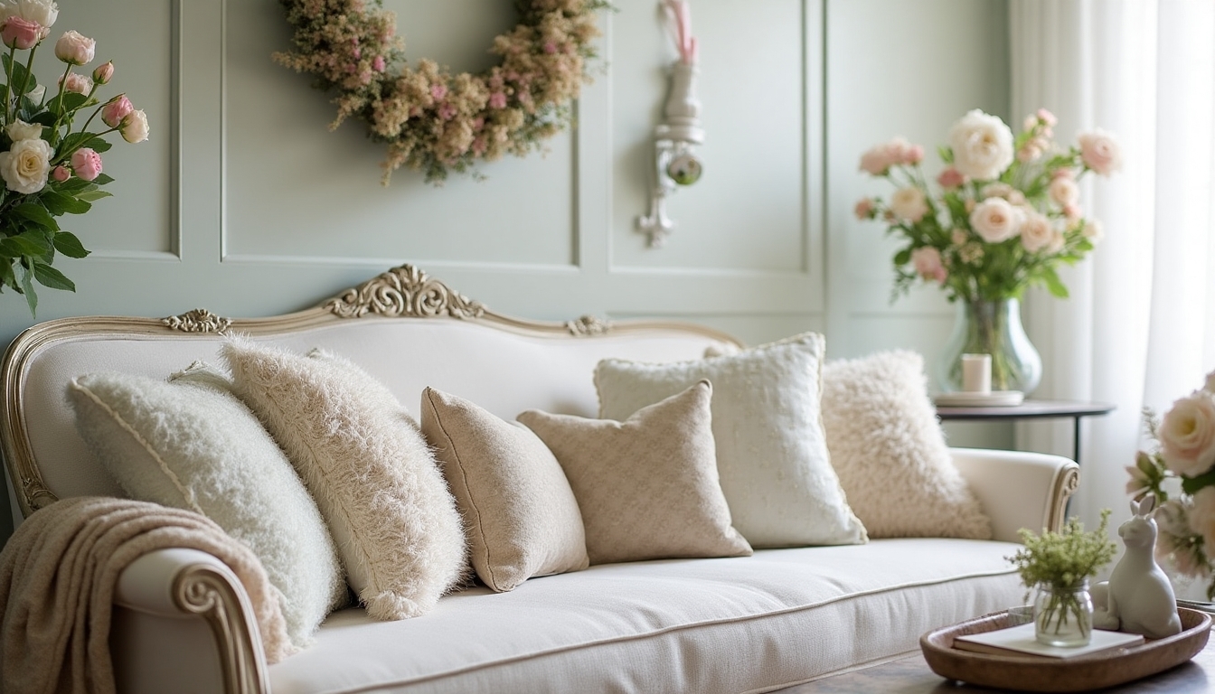 charming shabby chic textiles