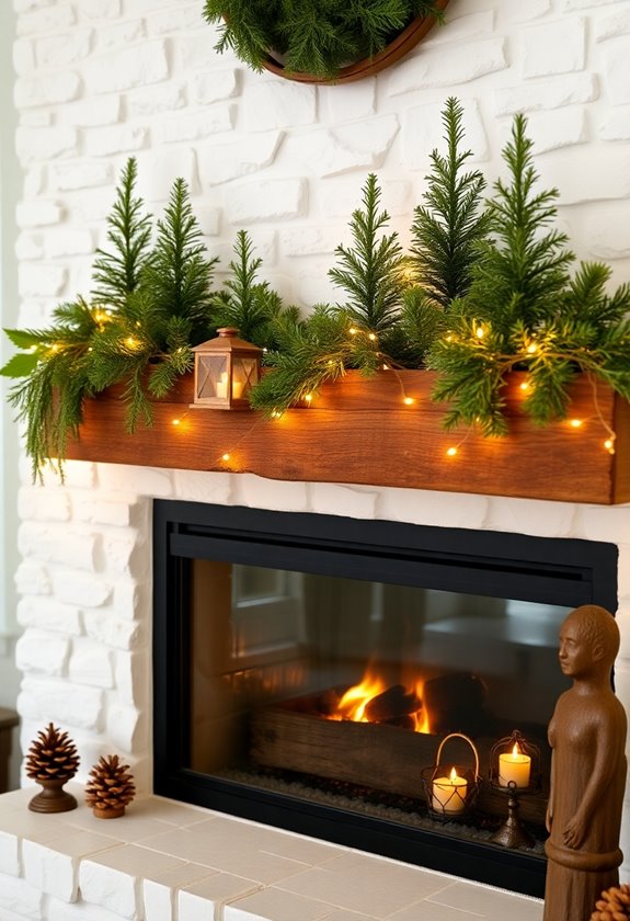 charming small mantel displays