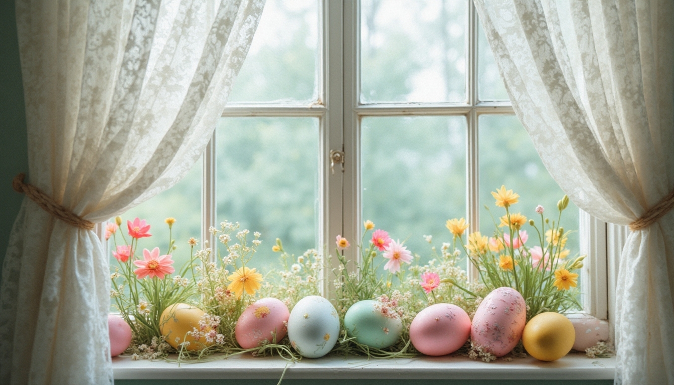 charming vintage easter displays