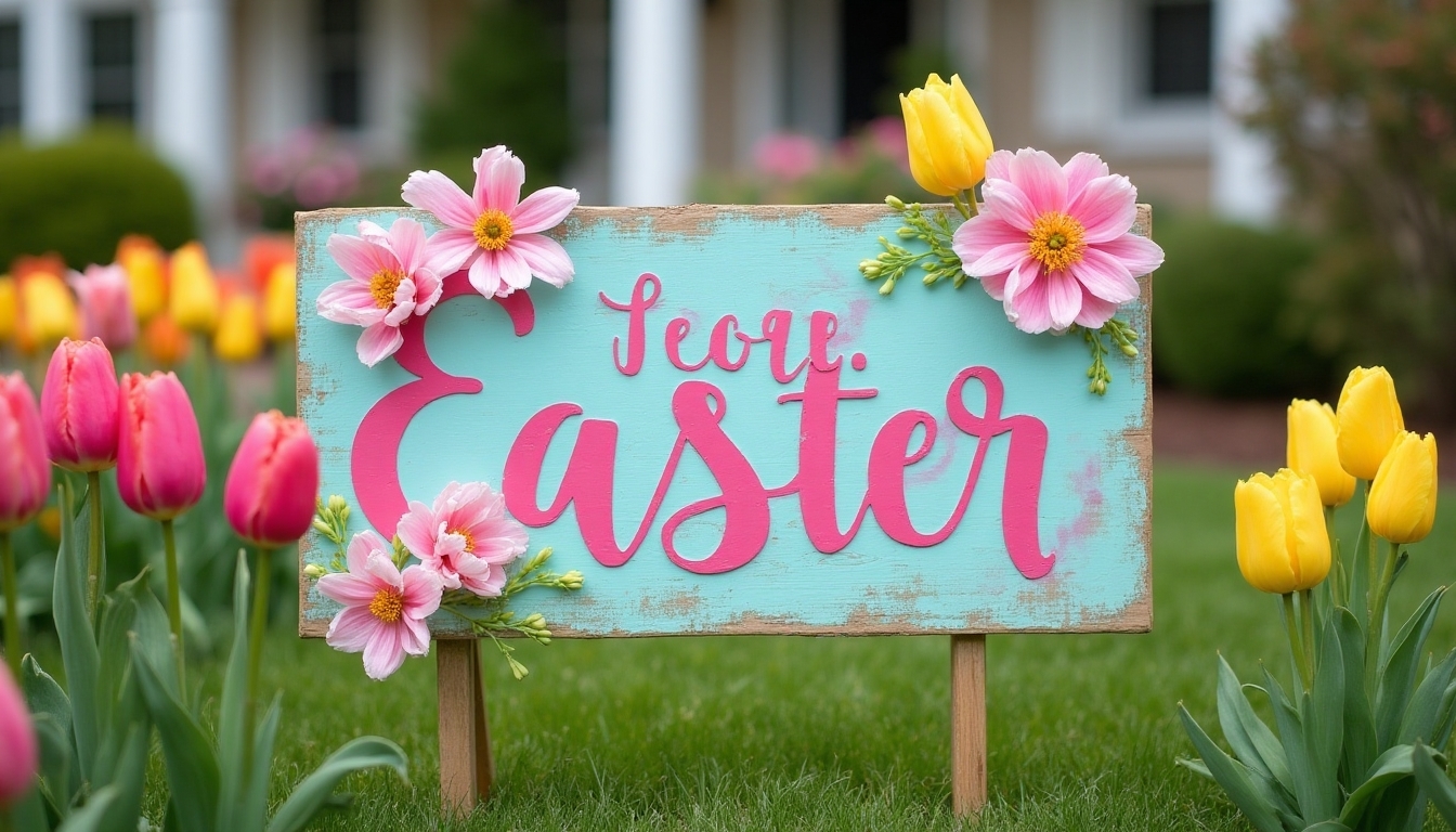 cheerful diy easter displays