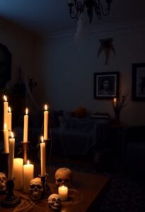 chilling haunted living room decorations