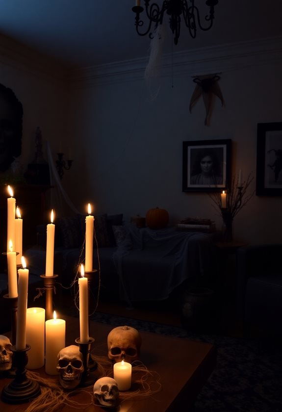 chilling haunted living room decorations