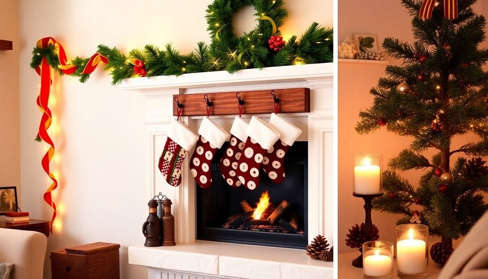 christmas fireplace decor ideas