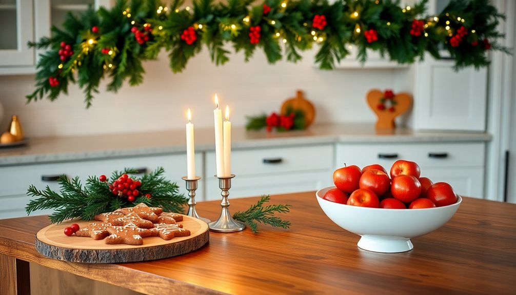 christmas kitchen island decor