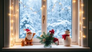 christmas kitchen window decor