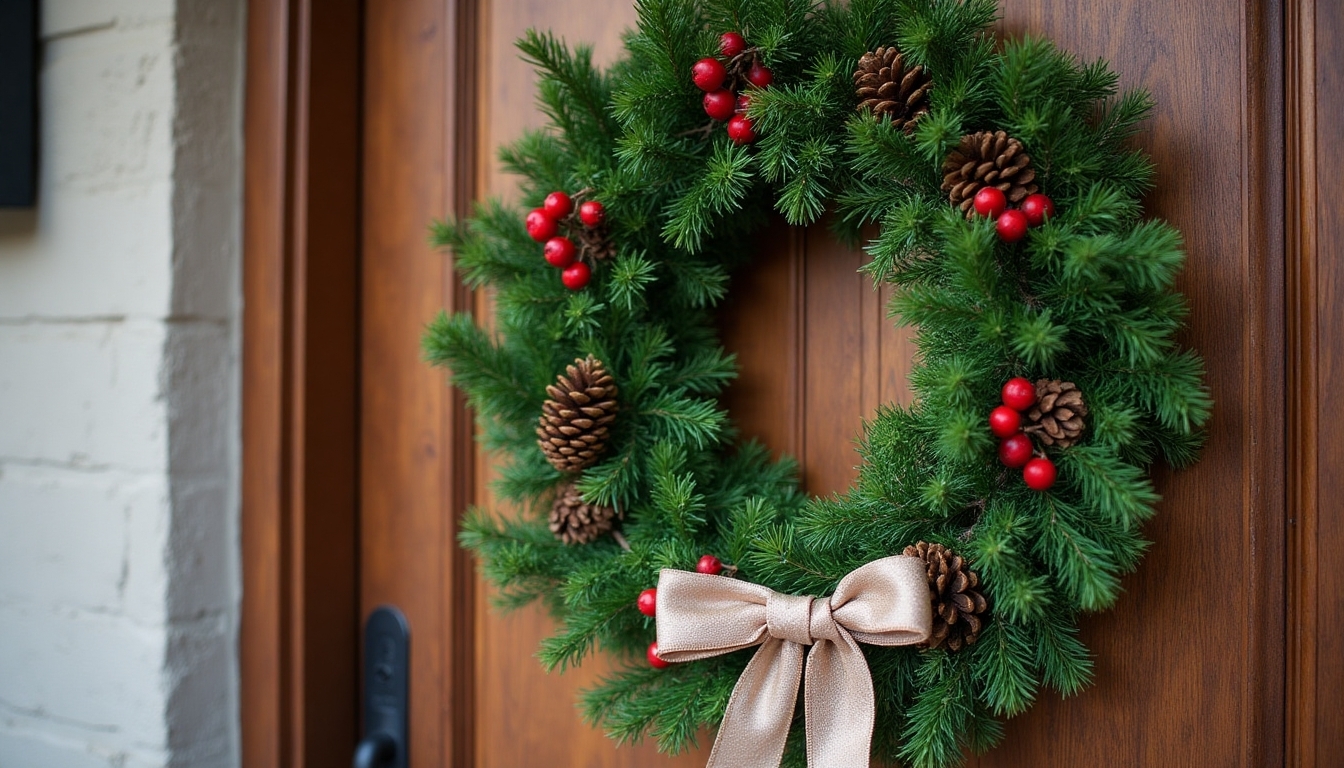 classic evergreen wreath tutorial