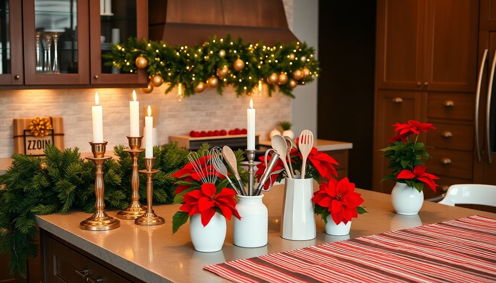 cohesive festive kitchen decor