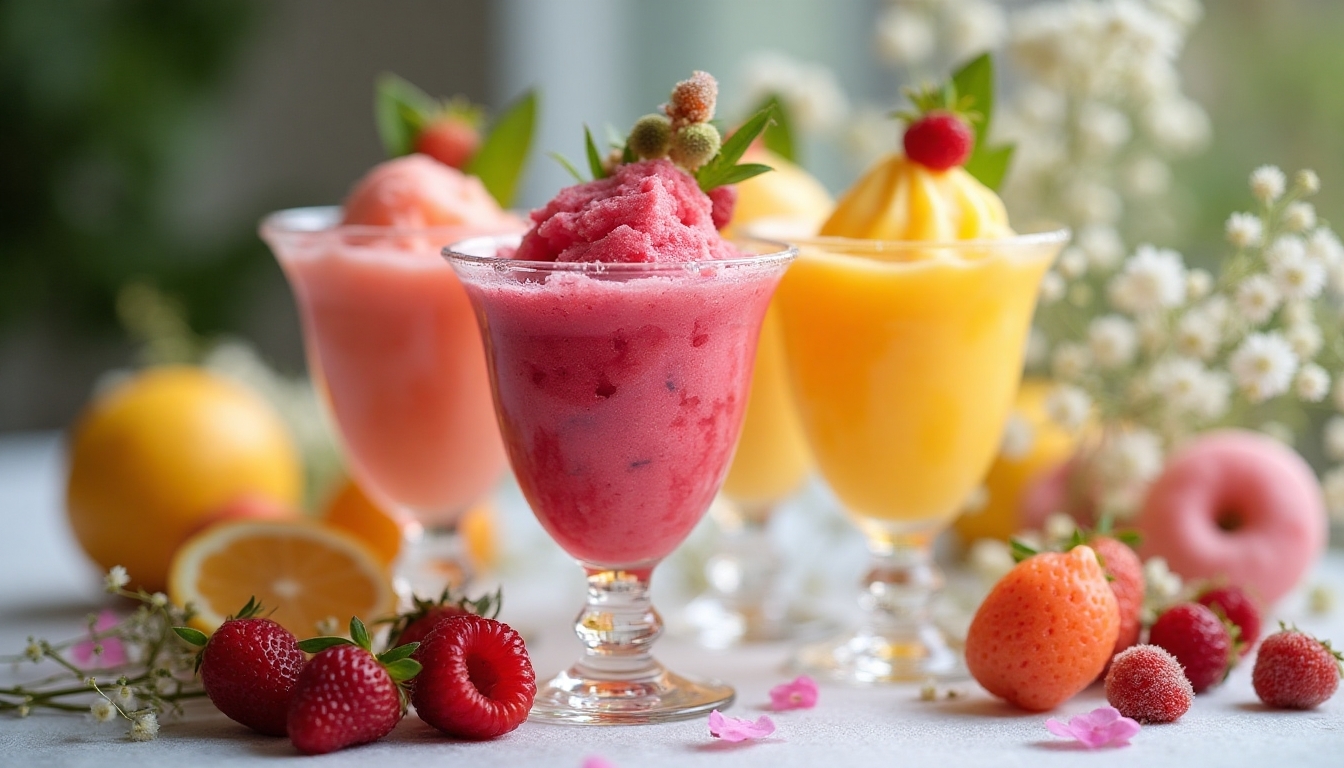 colorful champagne float bar