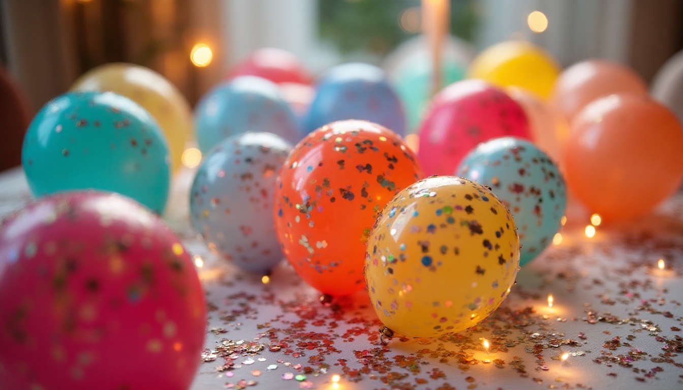 confetti filled balloon party favors