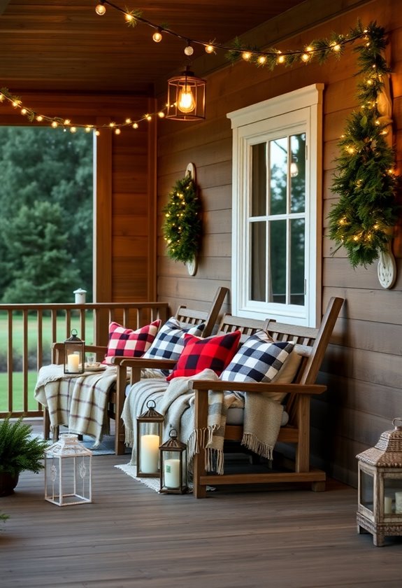 cozy ambiance with textiles