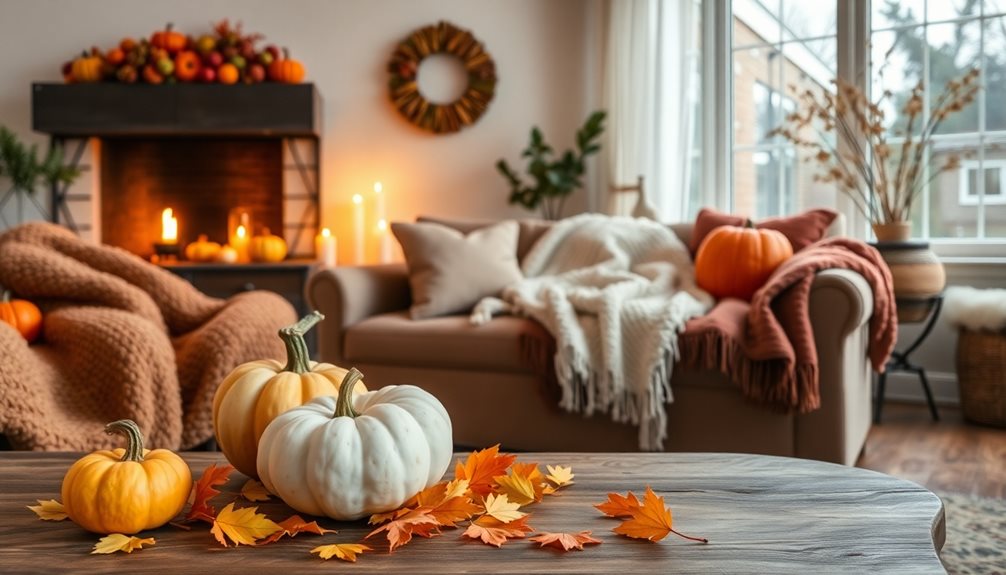 cozy autumn living room decor