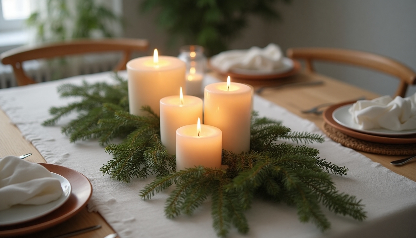 cozy candle ambiance creation