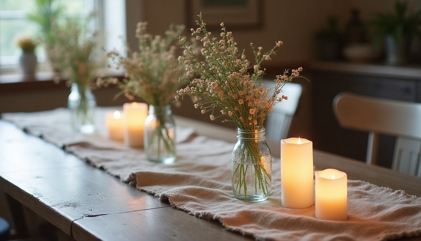 cozy farmhouse table decor