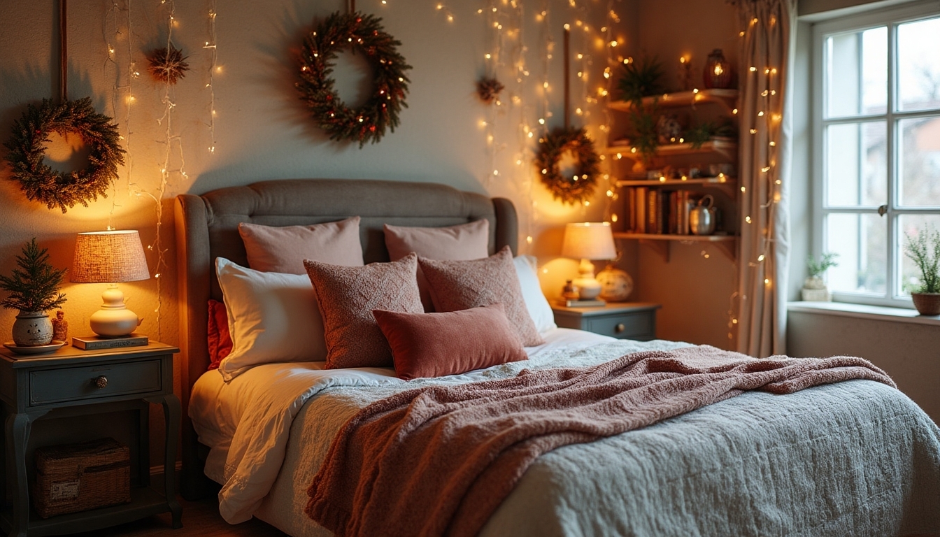 cozy holiday bedroom transformation