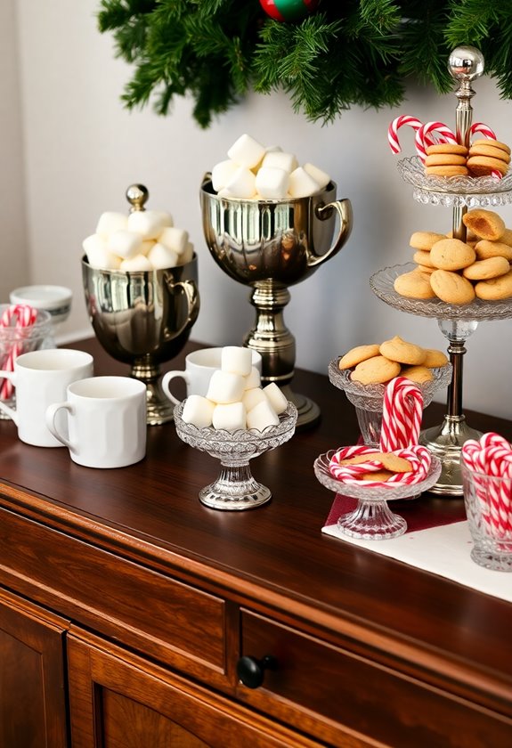 cozy hot cocoa station