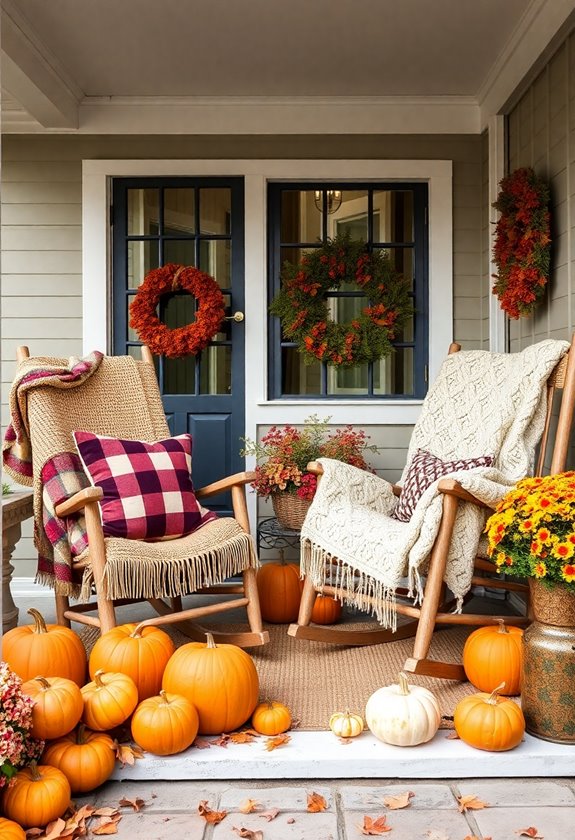 cozy layered autumn textiles