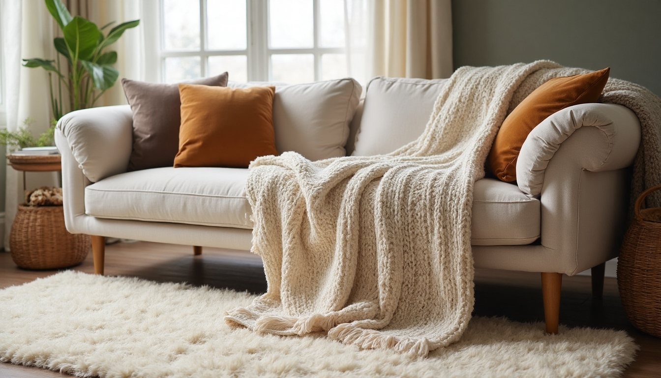 cozy layered textile combinations