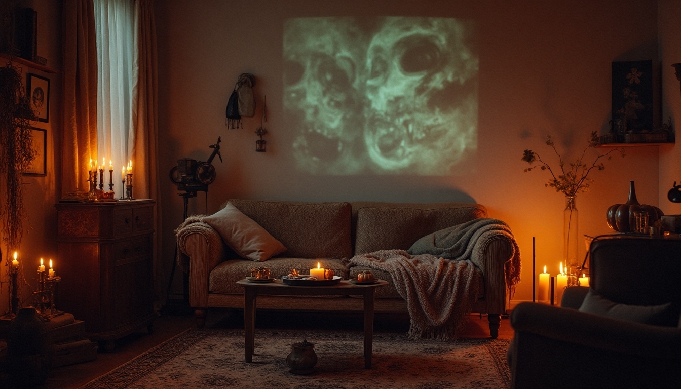 cozy movie night sanctuary