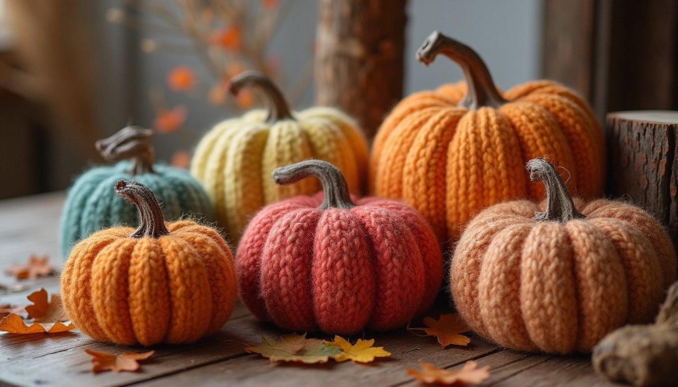 cozy sweater fabric pumpkins