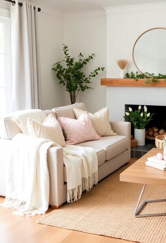 cozy textiles for easter