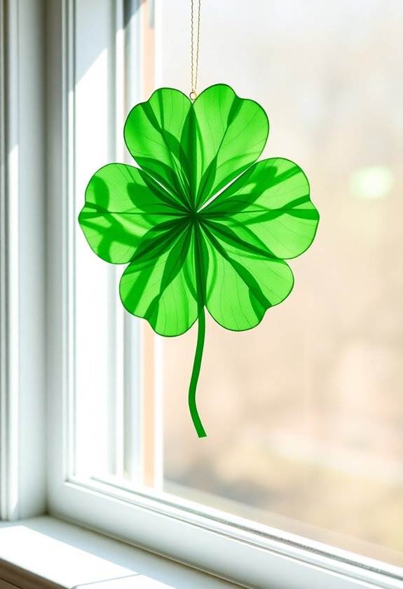 create dazzling shamrock suncatchers