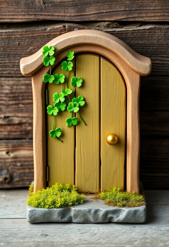 creative leprechaun door design