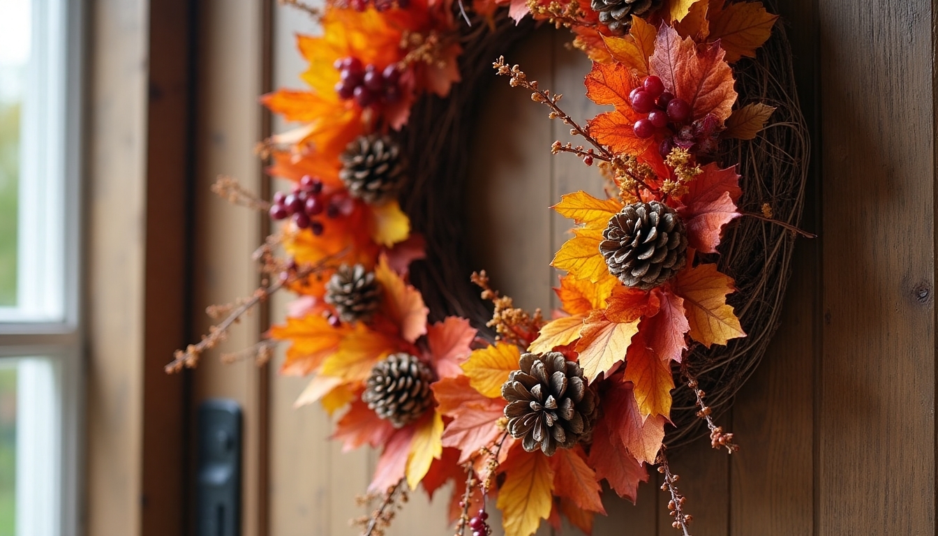 creative wreath display ideas