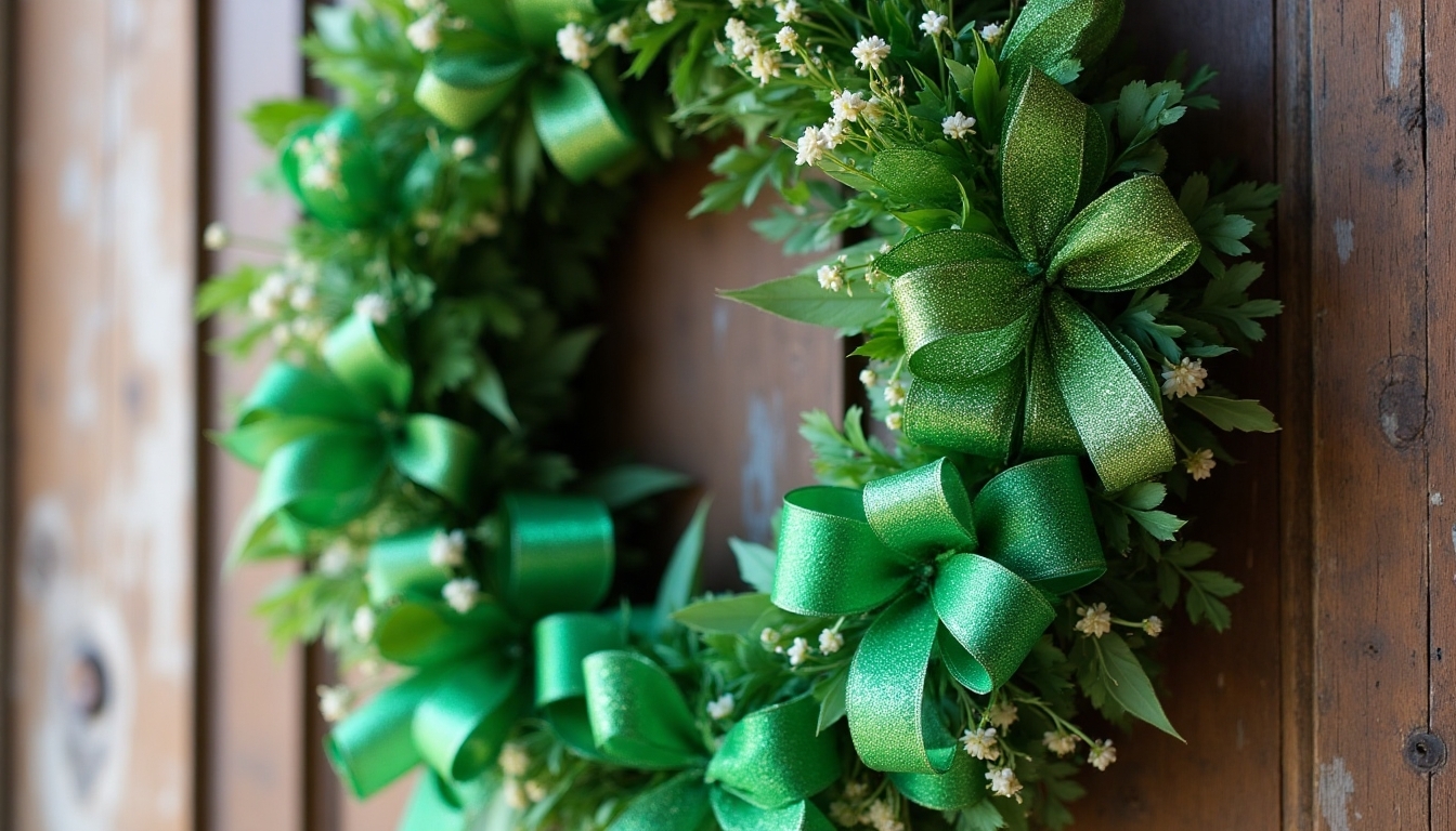 decorate st patrick s wreath