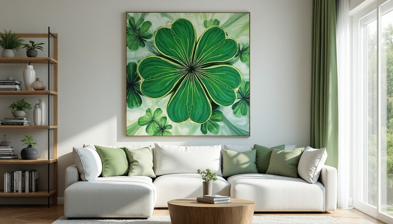 digital shamrock art decor