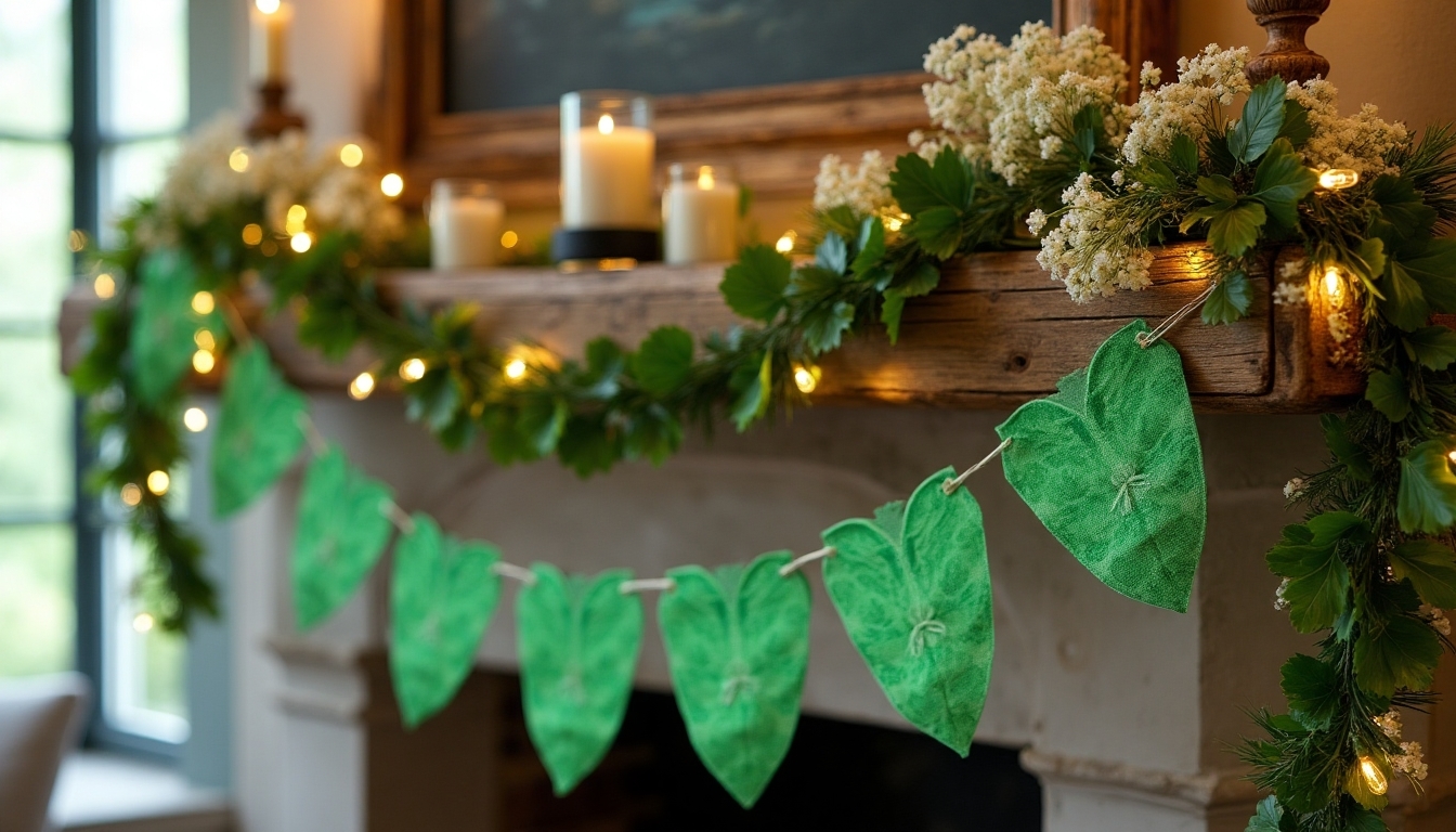 display shamrock banner creatively