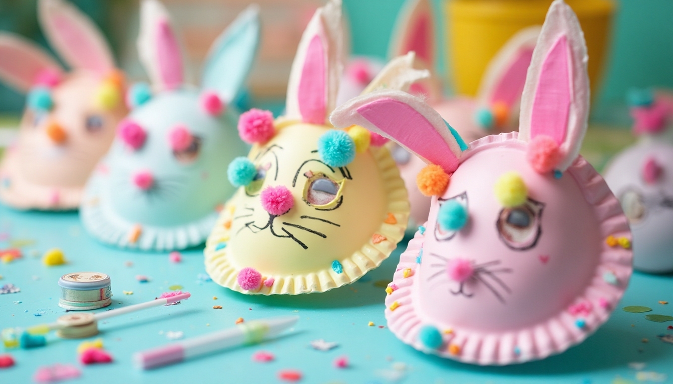 diy paper plate bunny