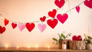 diy valentine day garland