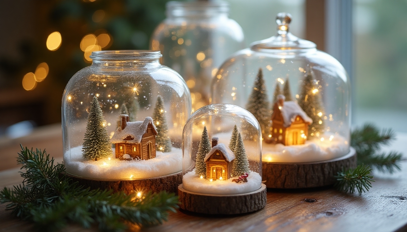 diy winter wonderland snowglobes