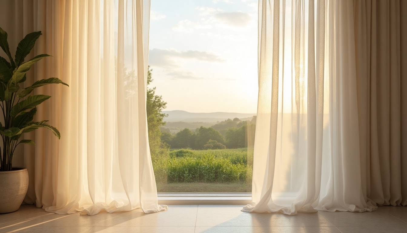 dreamy window treatments enhance views