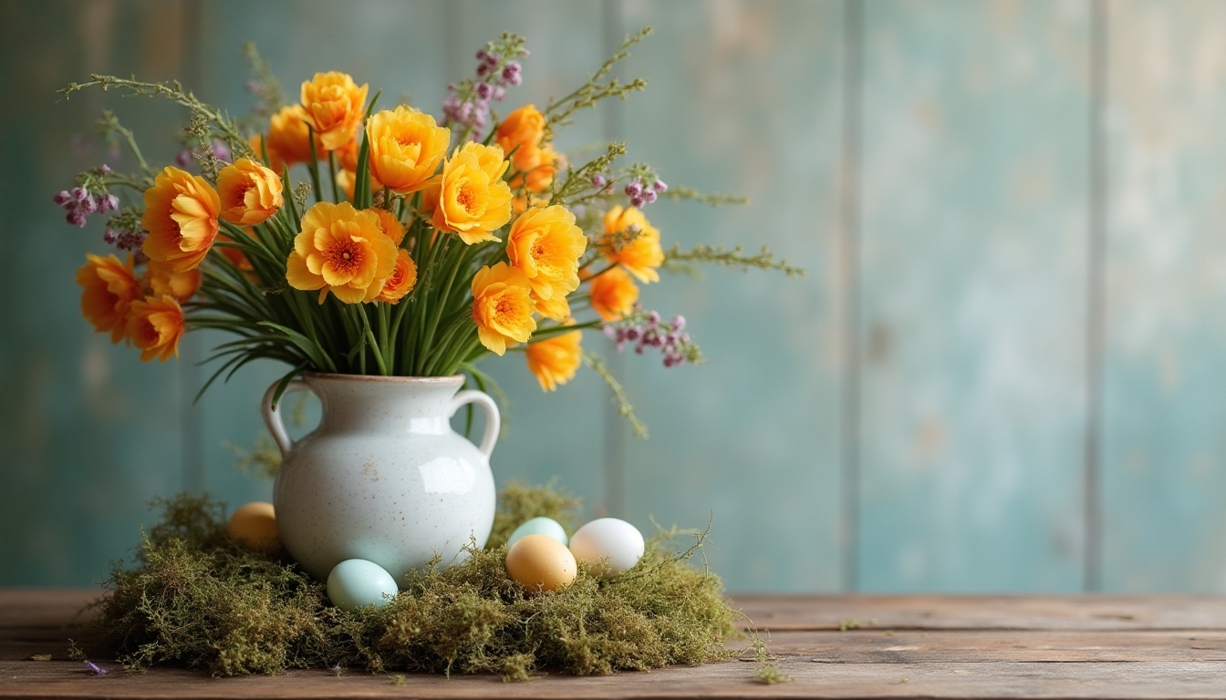 easter centerpiece container selection