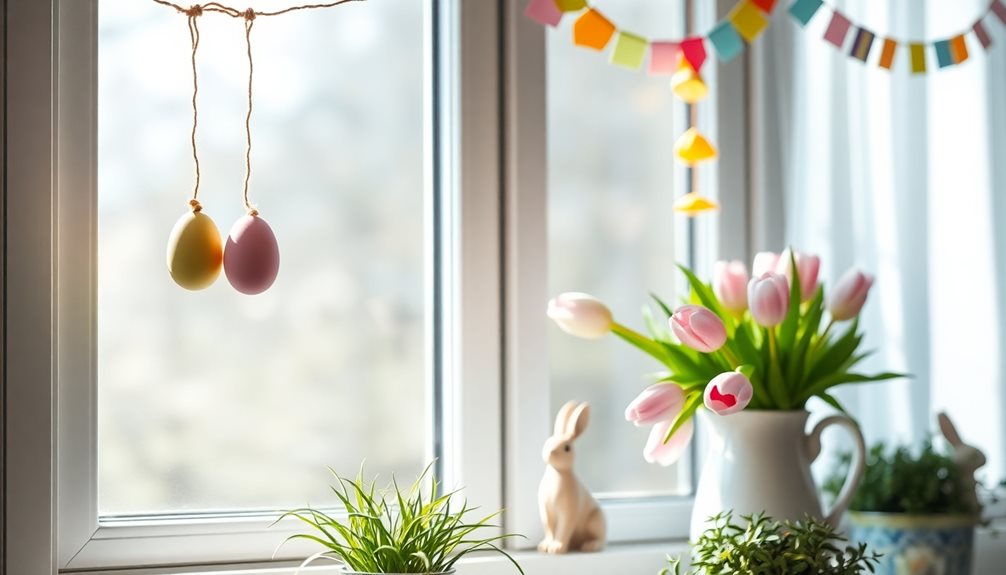 easter kitchen window decorations